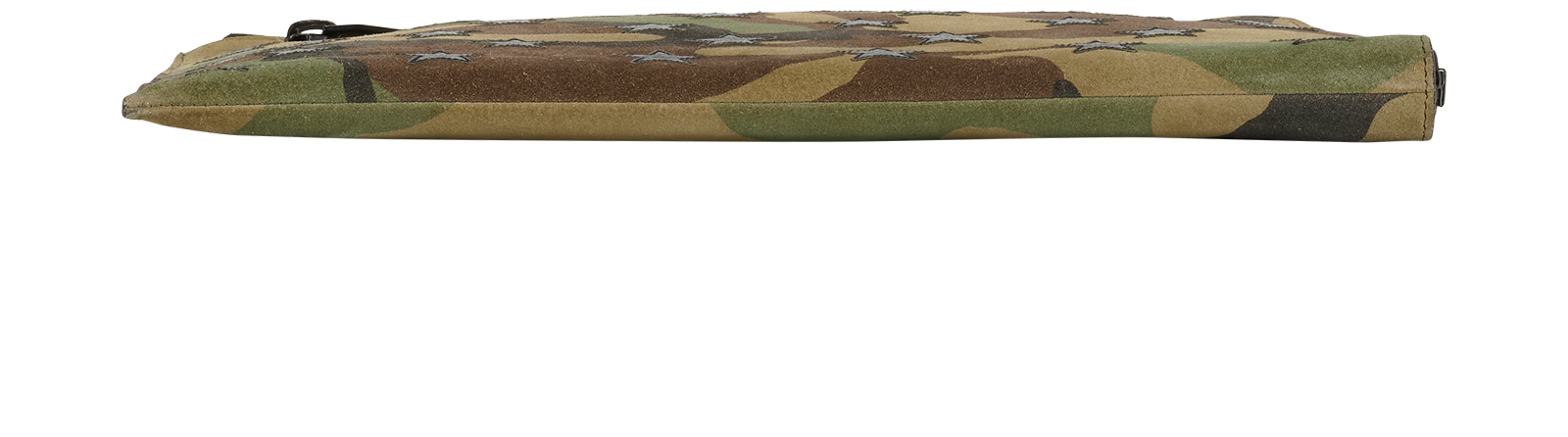 Saint Laurent Camouflage Pouch, &pound;150, Accessories, Khaki, Suede, Top view